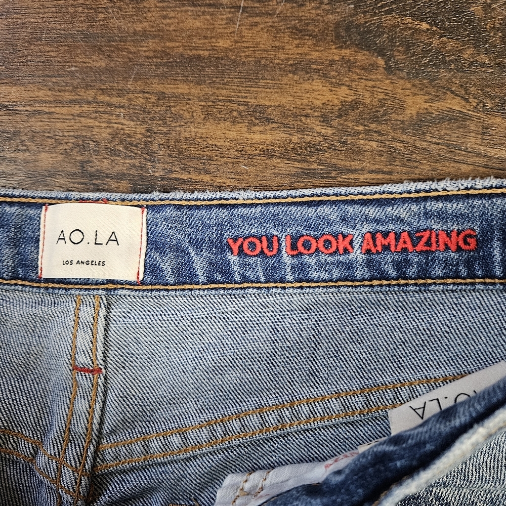 Alice + Olivia Amazing High Rise Girlfriend Slim Best Intentions Jeans Size 28 - Picture 12 of 13